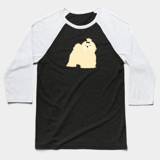 Maltese Dog - Black Baseball T-Shirt